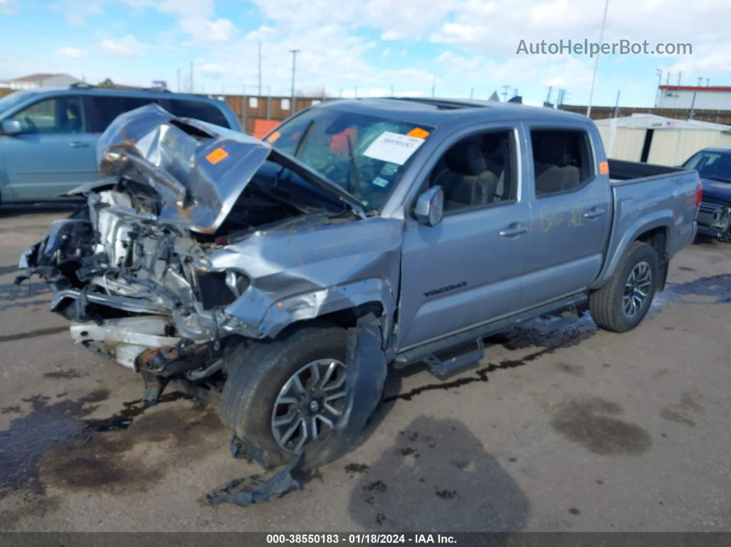 2021 Toyota Tacoma Trd Sport Silver vin: 5TFAZ5CN9MX112646