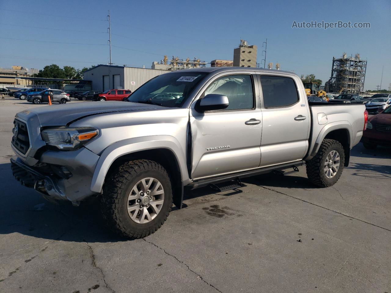 2017 Toyota Tacoma Double Cab Серебряный vin: 5TFAZ5CNXHX026347
