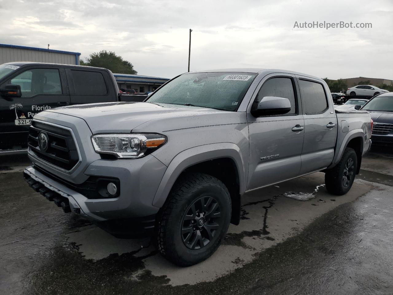 2020 Toyota Tacoma Double Cab Gray vin: 5TFAZ5CNXLX090784