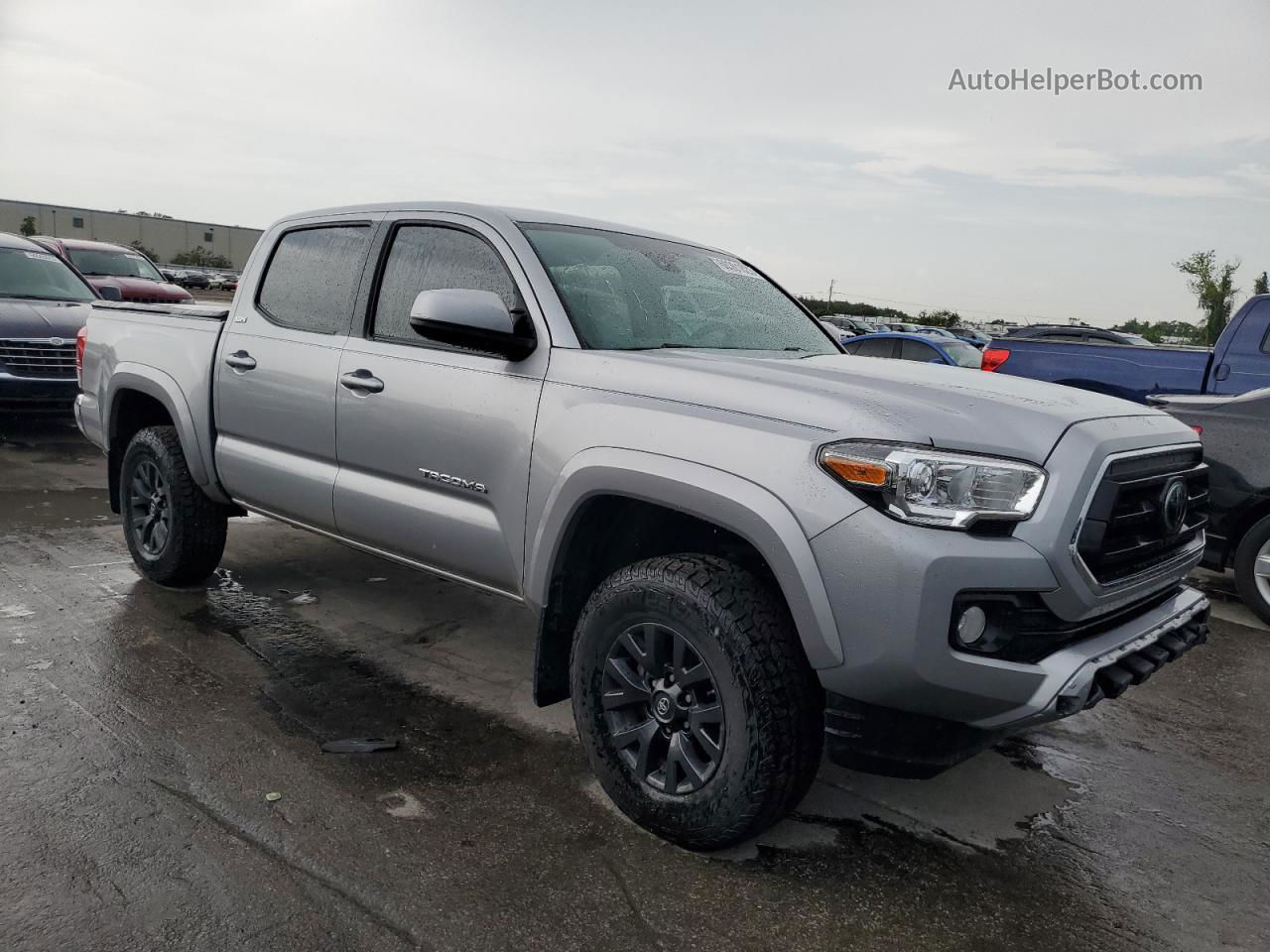 2020 Toyota Tacoma Double Cab Gray vin: 5TFAZ5CNXLX090784