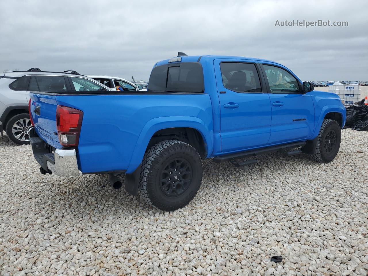 2020 Toyota Tacoma Double Cab Blue vin: 5TFAZ5CNXLX095161