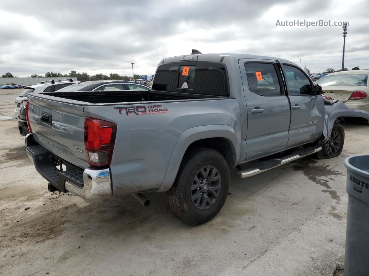 2021 Toyota Tacoma Double Cab Серый vin: 5TFAZ5CNXMX095808