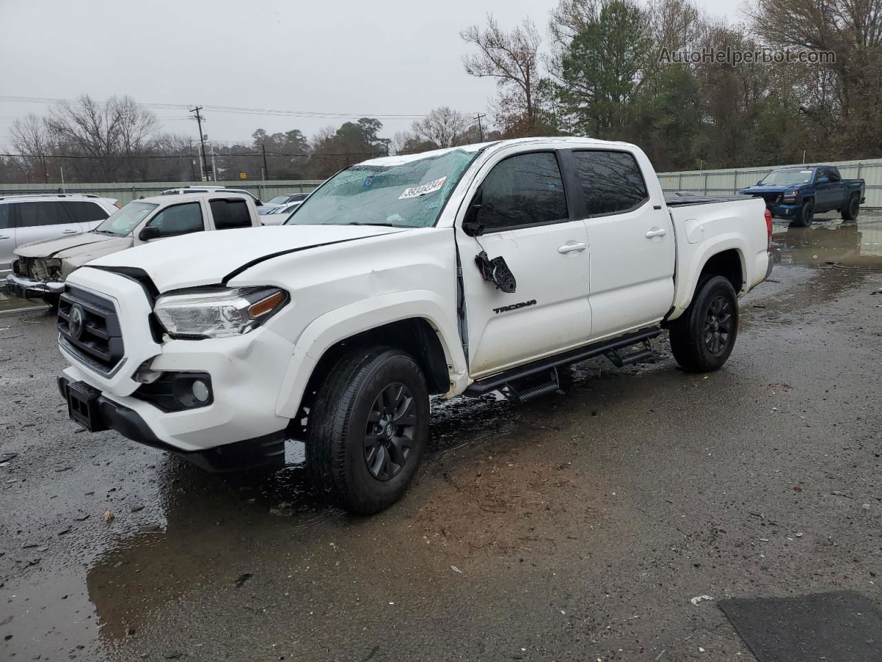 2021 Toyota Tacoma Double Cab Белый vin: 5TFAZ5CNXMX099034