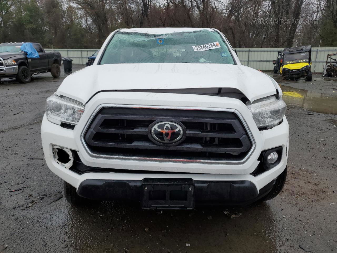 2021 Toyota Tacoma Double Cab Белый vin: 5TFAZ5CNXMX099034