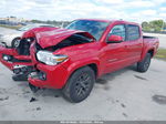 2021 Toyota Tacoma Sr5 V6 Красный vin: 5TFAZ5CNXMX099566