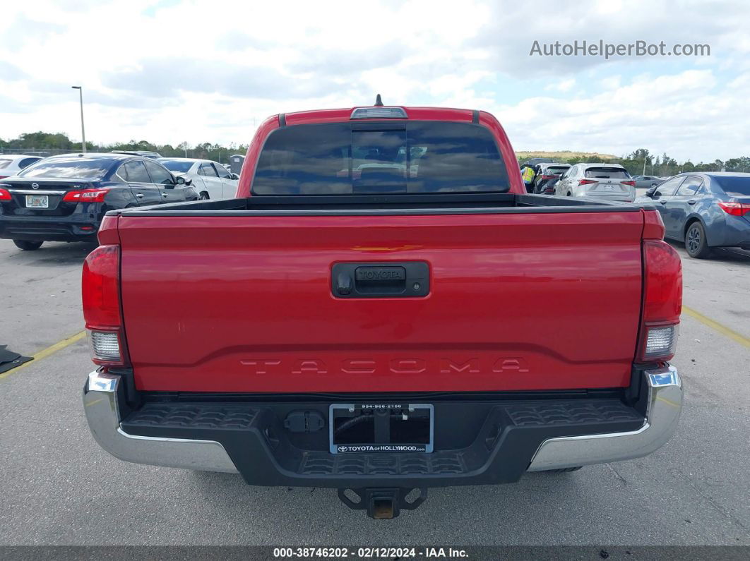 2021 Toyota Tacoma Sr5 V6 Red vin: 5TFAZ5CNXMX099566