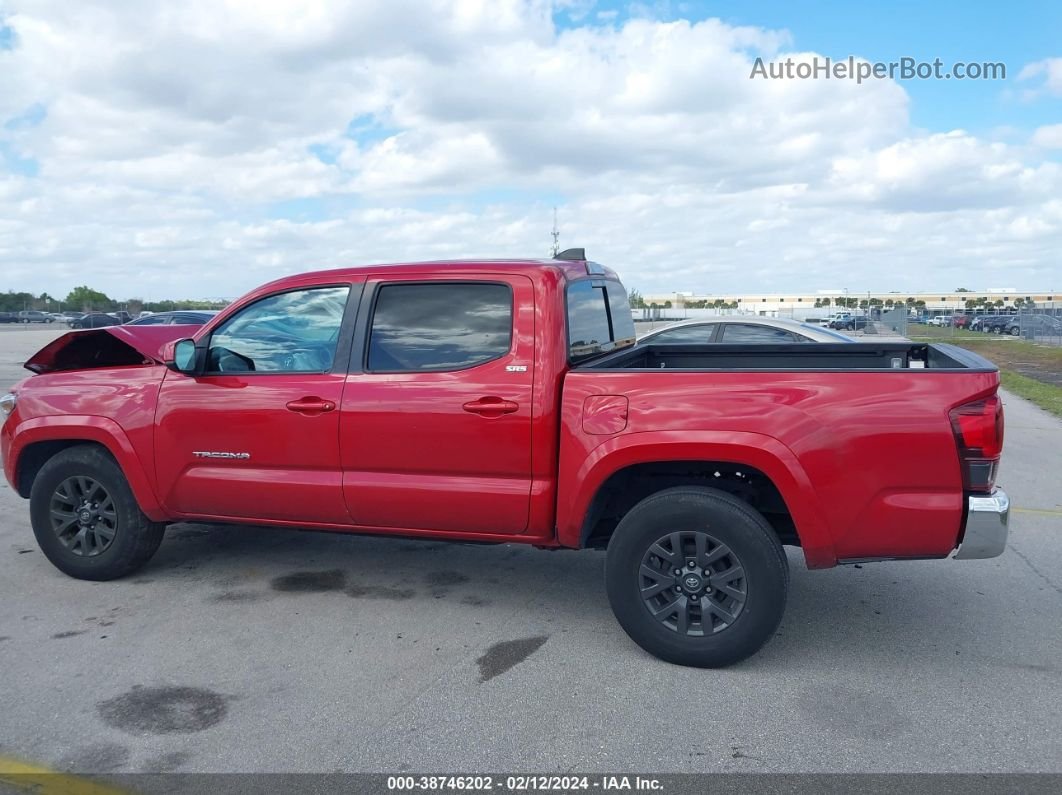 2021 Toyota Tacoma Sr5 V6 Red vin: 5TFAZ5CNXMX099566