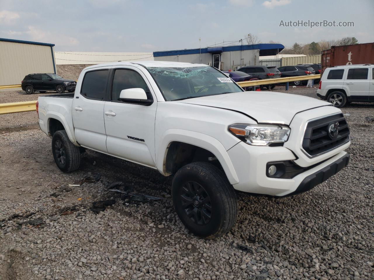 2021 Toyota Tacoma Double Cab White vin: 5TFAZ5CNXMX103065