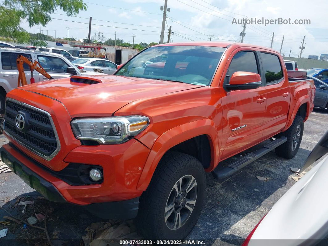 2017 Toyota Tacoma Sr5/trd Sport Orange vin: 5TFCZ5AN0HX069039