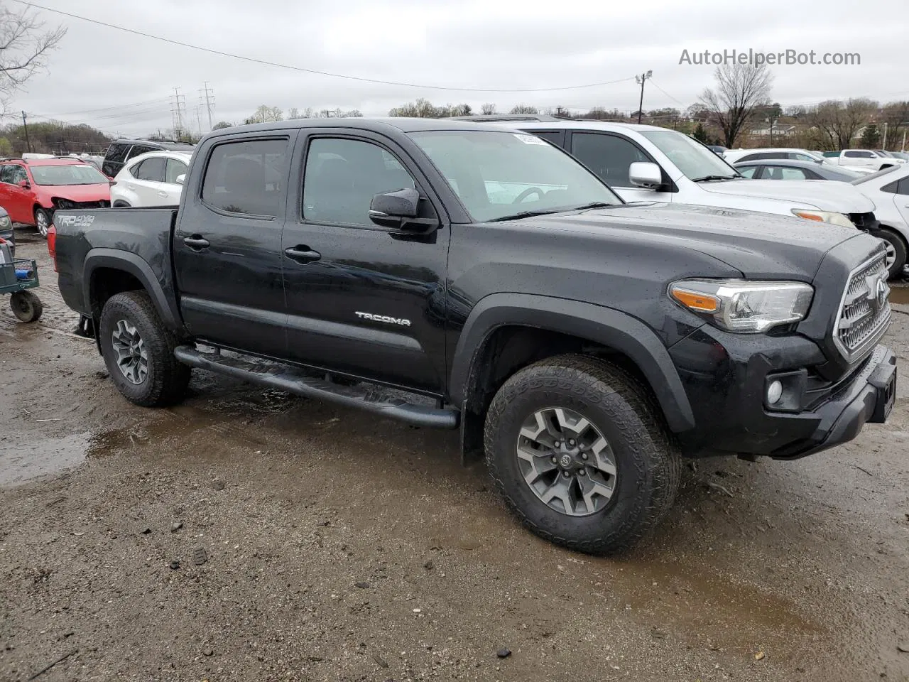 2017 Toyota Tacoma Double Cab Black vin: 5TFCZ5AN0HX119860