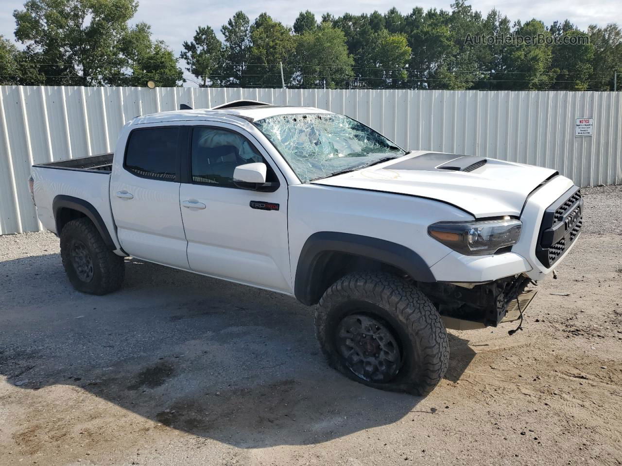 2019 Toyota Tacoma Double Cab White vin: 5TFCZ5AN0KX173828