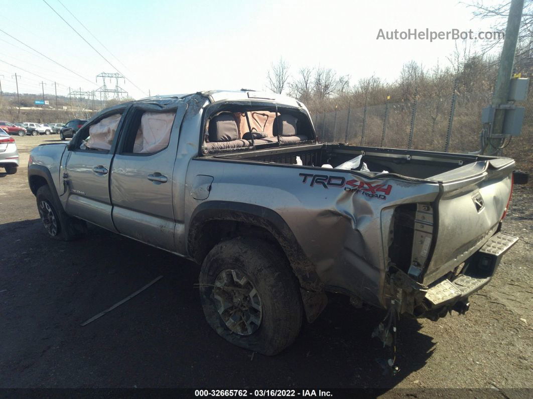 2019 Toyota Tacoma 4wd Sr/sr5/trd Sport Silver vin: 5TFCZ5AN0KX177667