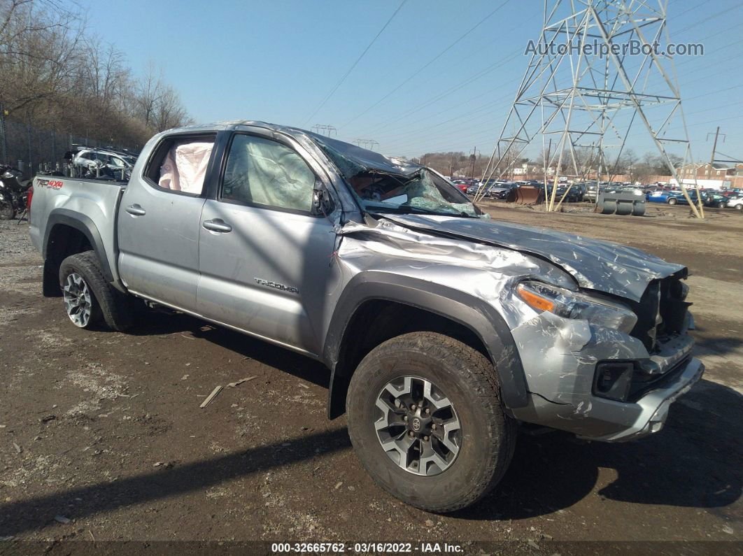 2019 Toyota Tacoma 4wd Sr/sr5/trd Sport Silver vin: 5TFCZ5AN0KX177667