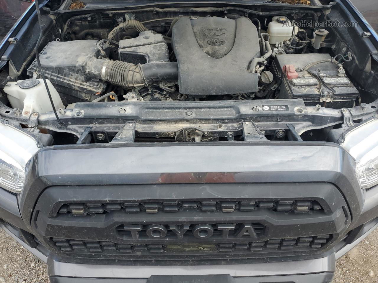 2019 Toyota Tacoma Double Cab Gray vin: 5TFCZ5AN0KX180181