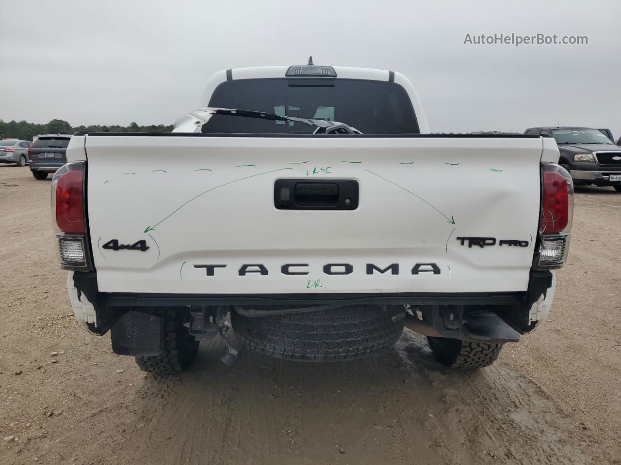 2019 Toyota Tacoma Double Cab White vin: 5TFCZ5AN0KX188880