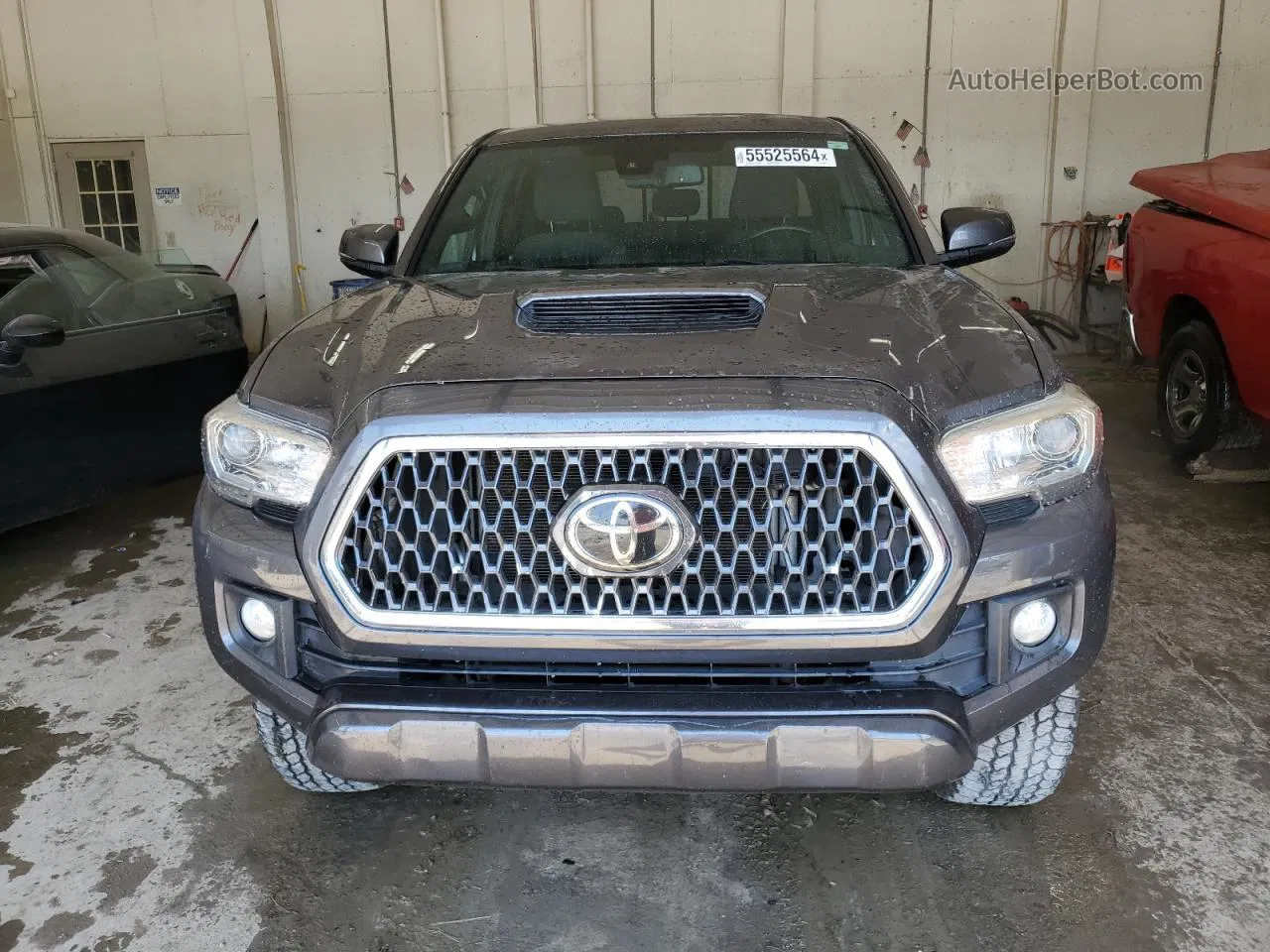 2019 Toyota Tacoma Double Cab Gray vin: 5TFCZ5AN0KX189690