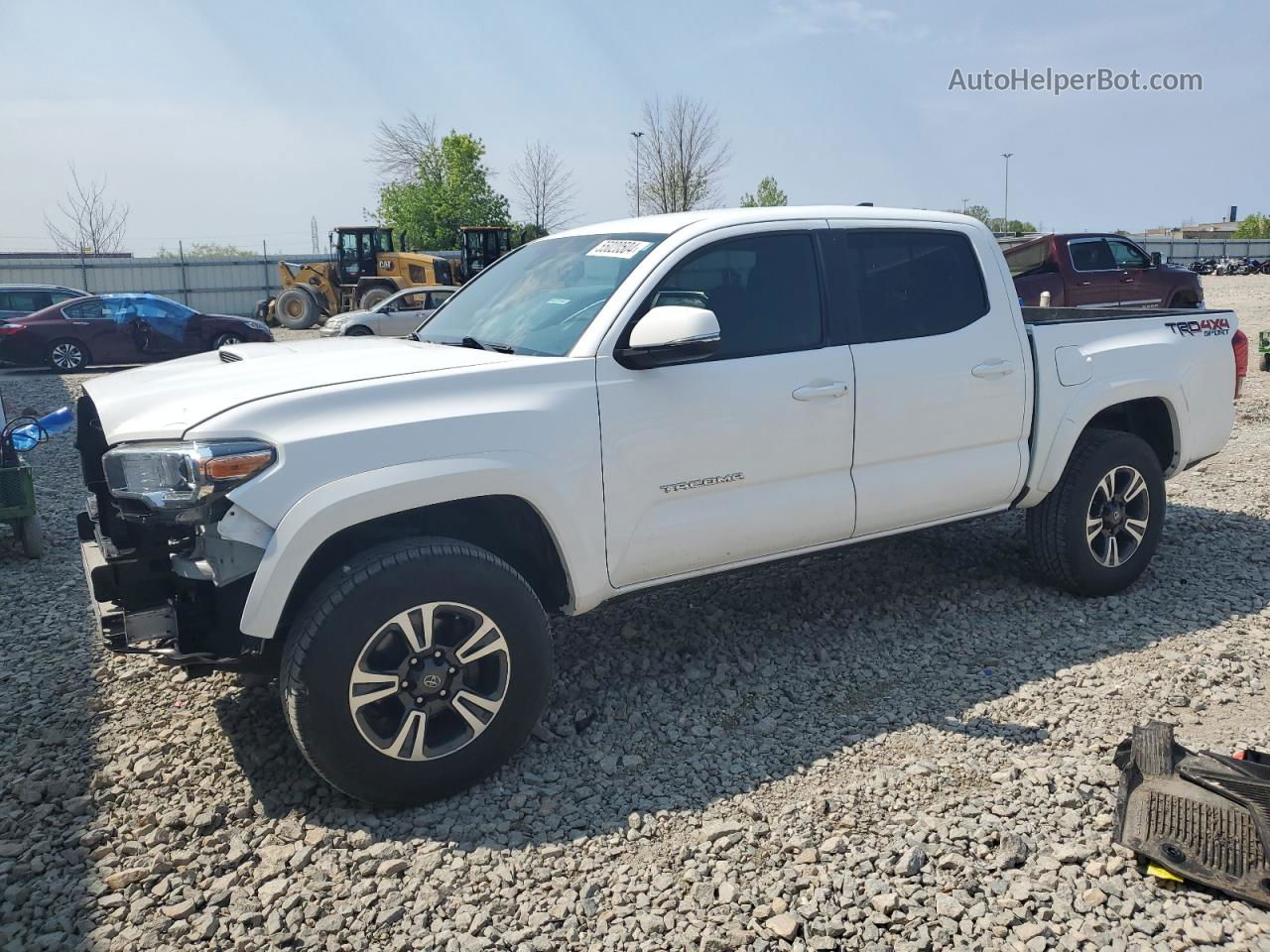 2019 Toyota Tacoma Double Cab White vin: 5TFCZ5AN0KX197627