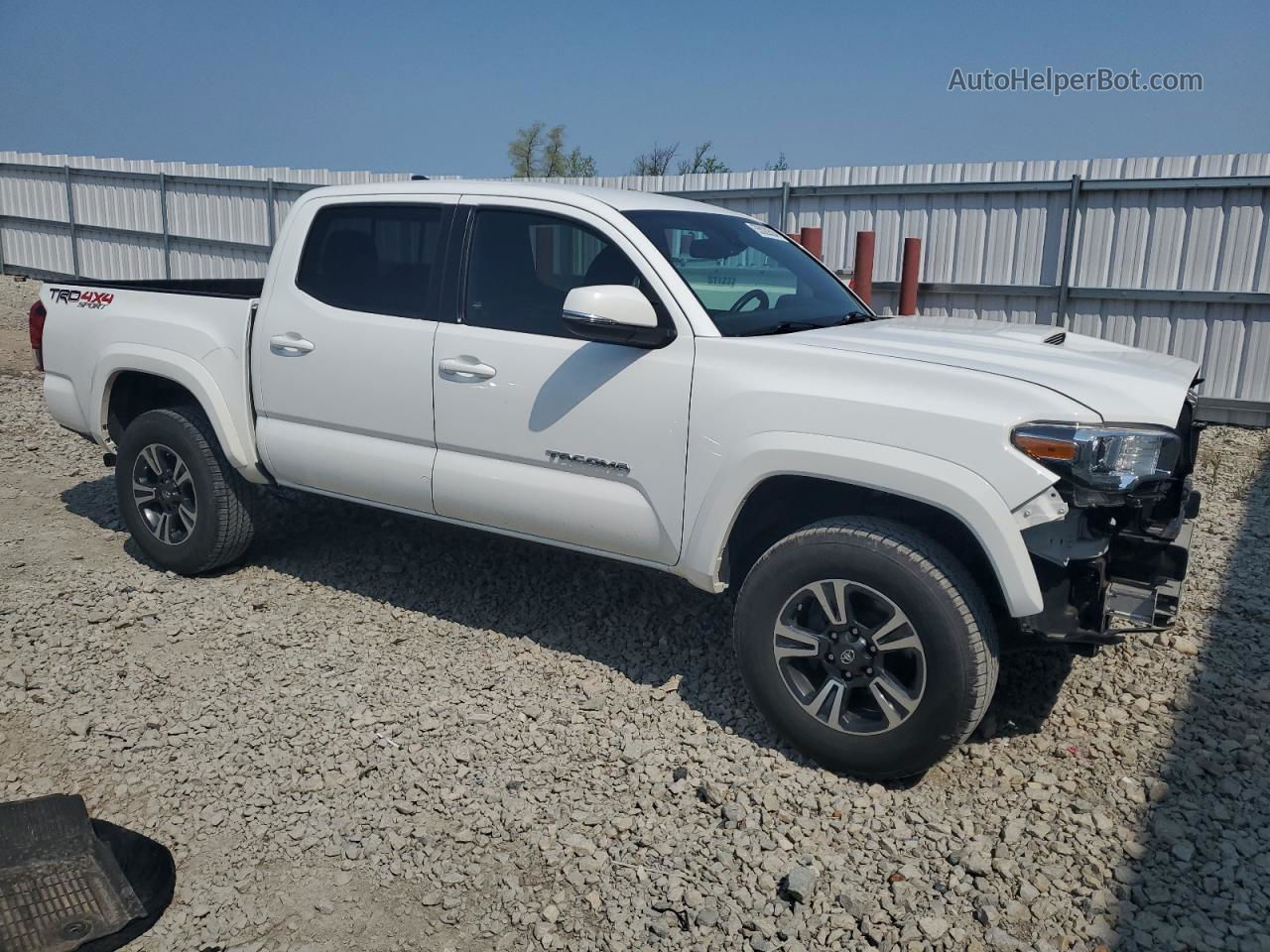 2019 Toyota Tacoma Double Cab Белый vin: 5TFCZ5AN0KX197627