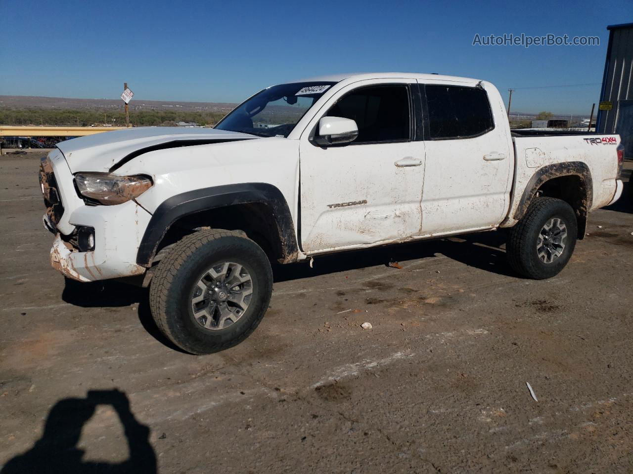 2020 Toyota Tacoma Double Cab Белый vin: 5TFCZ5AN0LX224763