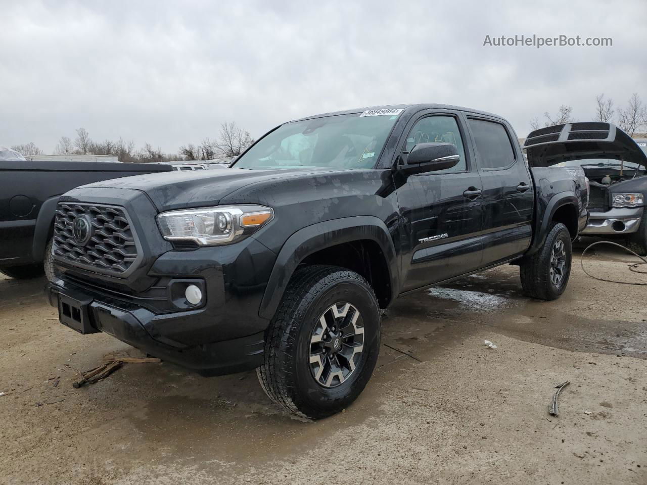 2020 Toyota Tacoma Double Cab Black vin: 5TFCZ5AN0LX231423