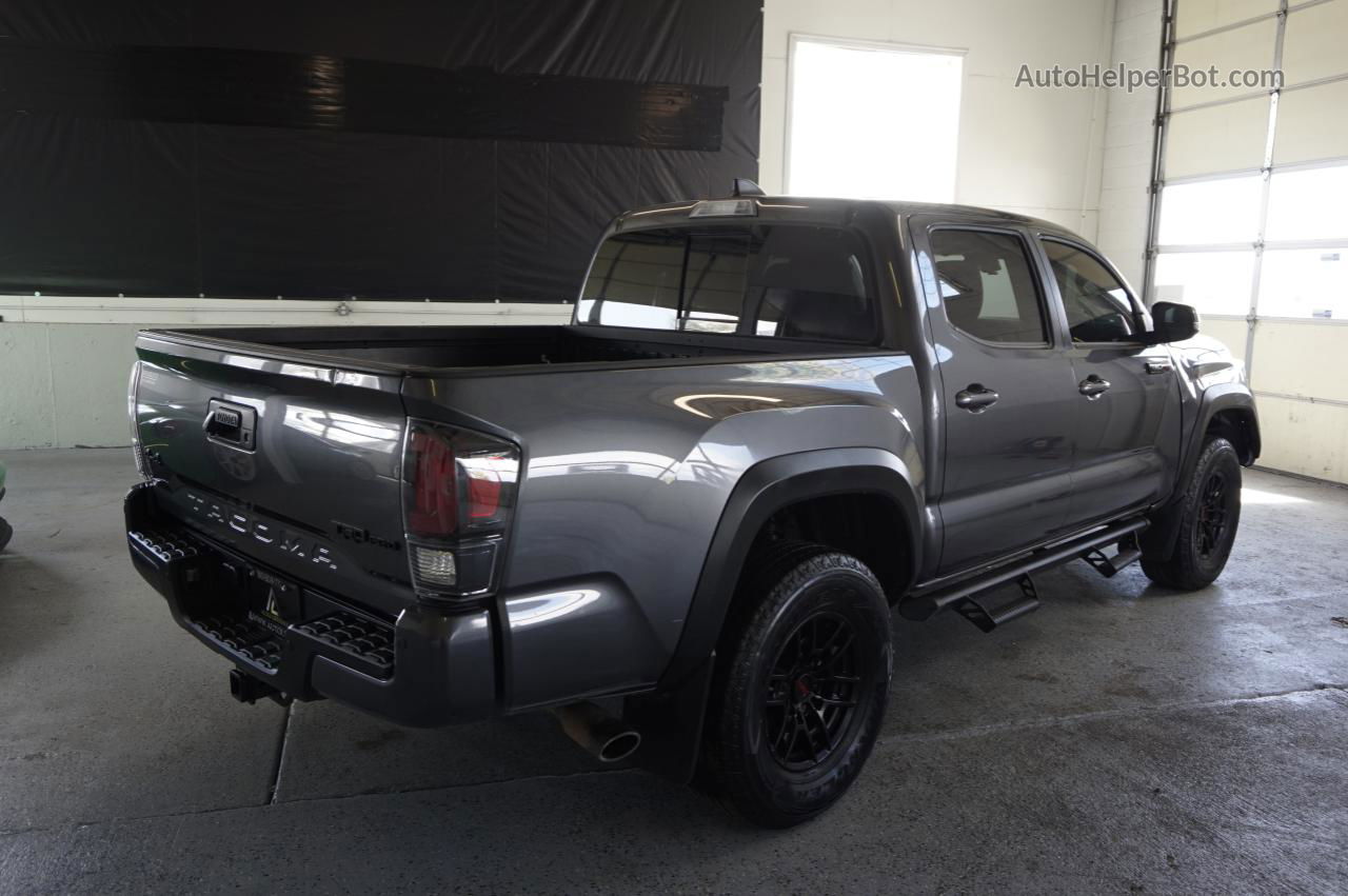 2020 Toyota Tacoma Double Cab Gray vin: 5TFCZ5AN0LX237271