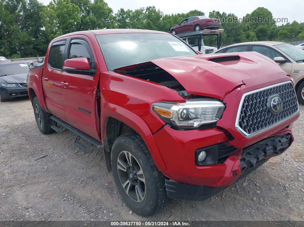 2019 Toyota Tacoma Trd Sport Red vin: 5TFCZ5AN1KX185504