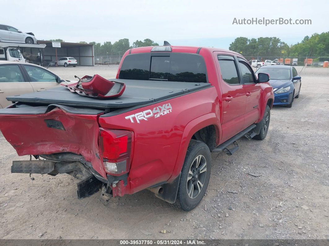 2019 Toyota Tacoma Trd Sport Красный vin: 5TFCZ5AN1KX185504