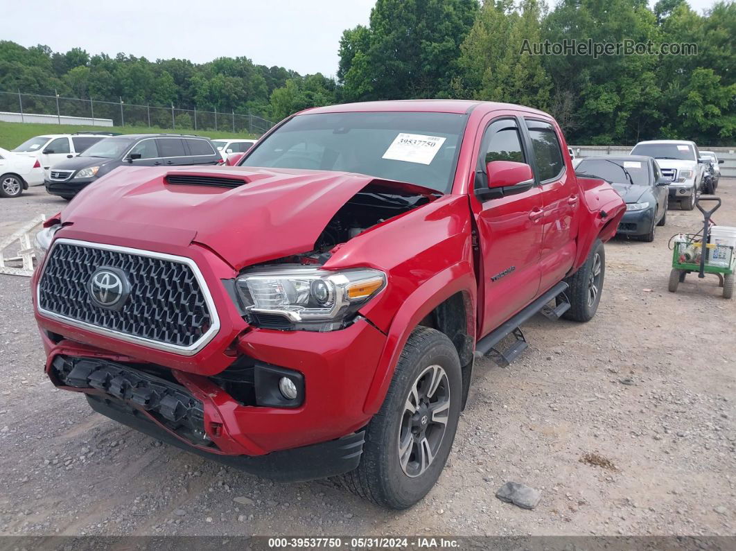 2019 Toyota Tacoma Trd Sport Red vin: 5TFCZ5AN1KX185504