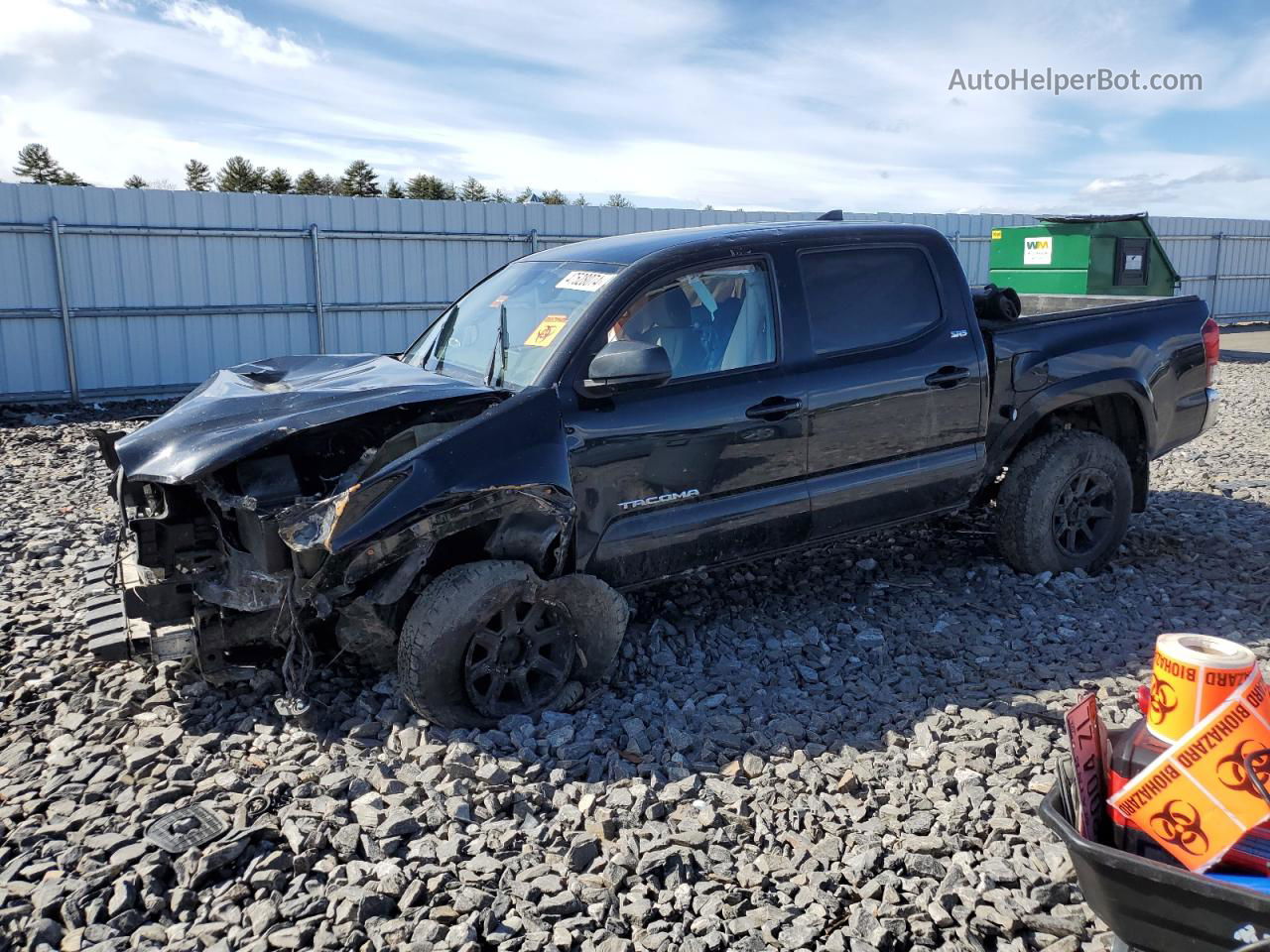 2019 Toyota Tacoma Double Cab Black vin: 5TFCZ5AN1KX208716