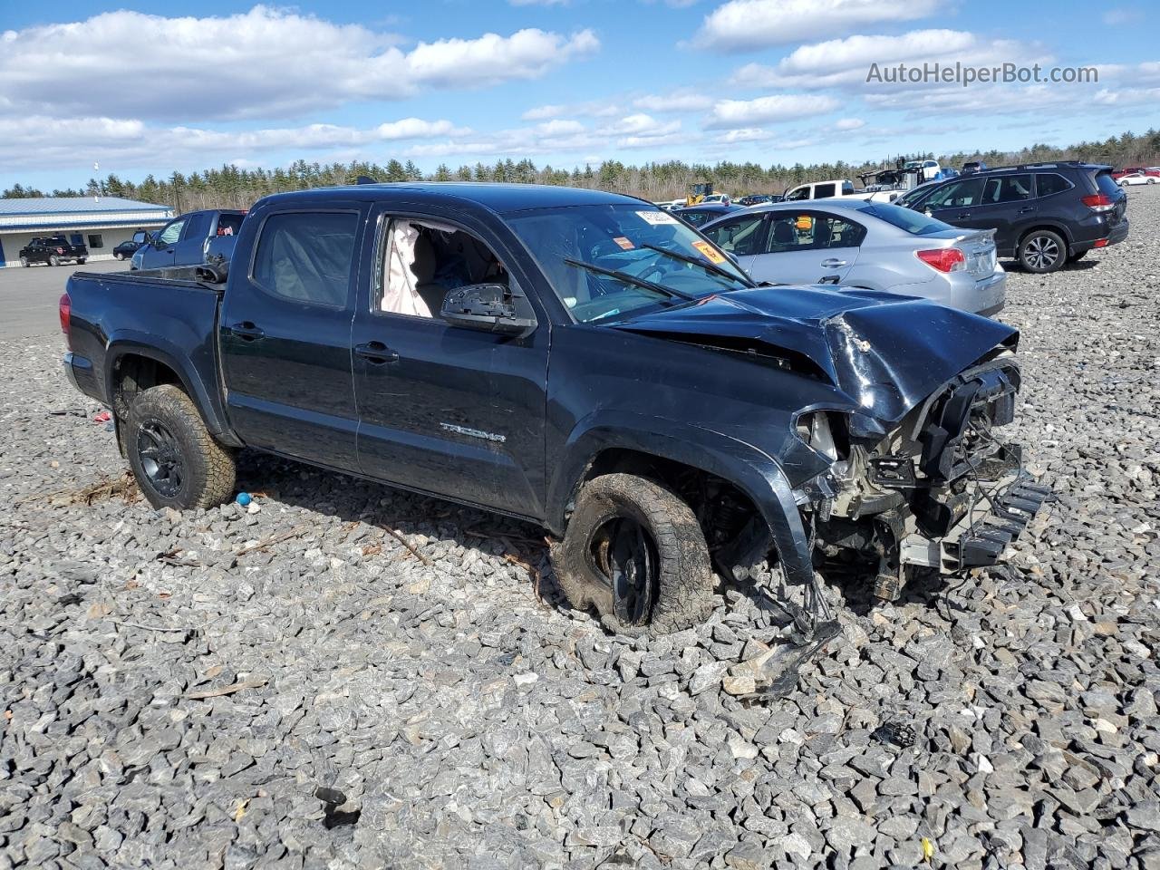 2019 Toyota Tacoma Double Cab Black vin: 5TFCZ5AN1KX208716