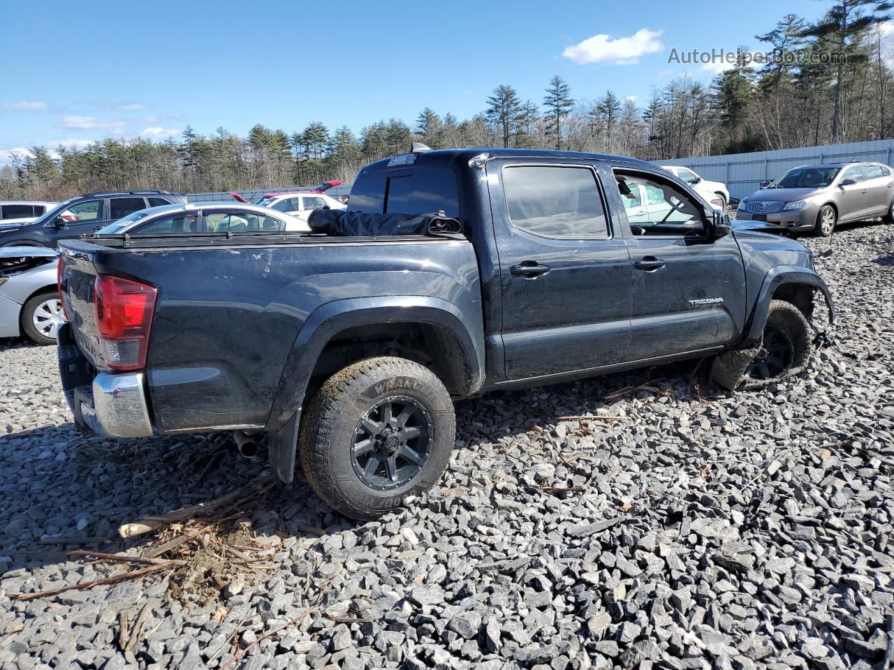 2019 Toyota Tacoma Double Cab Black vin: 5TFCZ5AN1KX208716