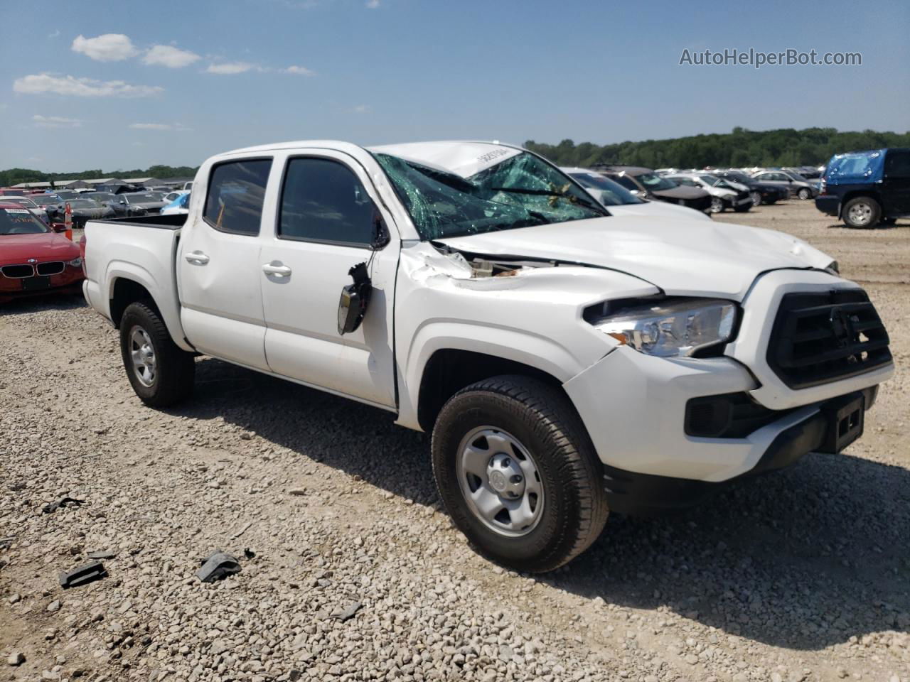 2020 Toyota Tacoma Double Cab White vin: 5TFCZ5AN1LX212816