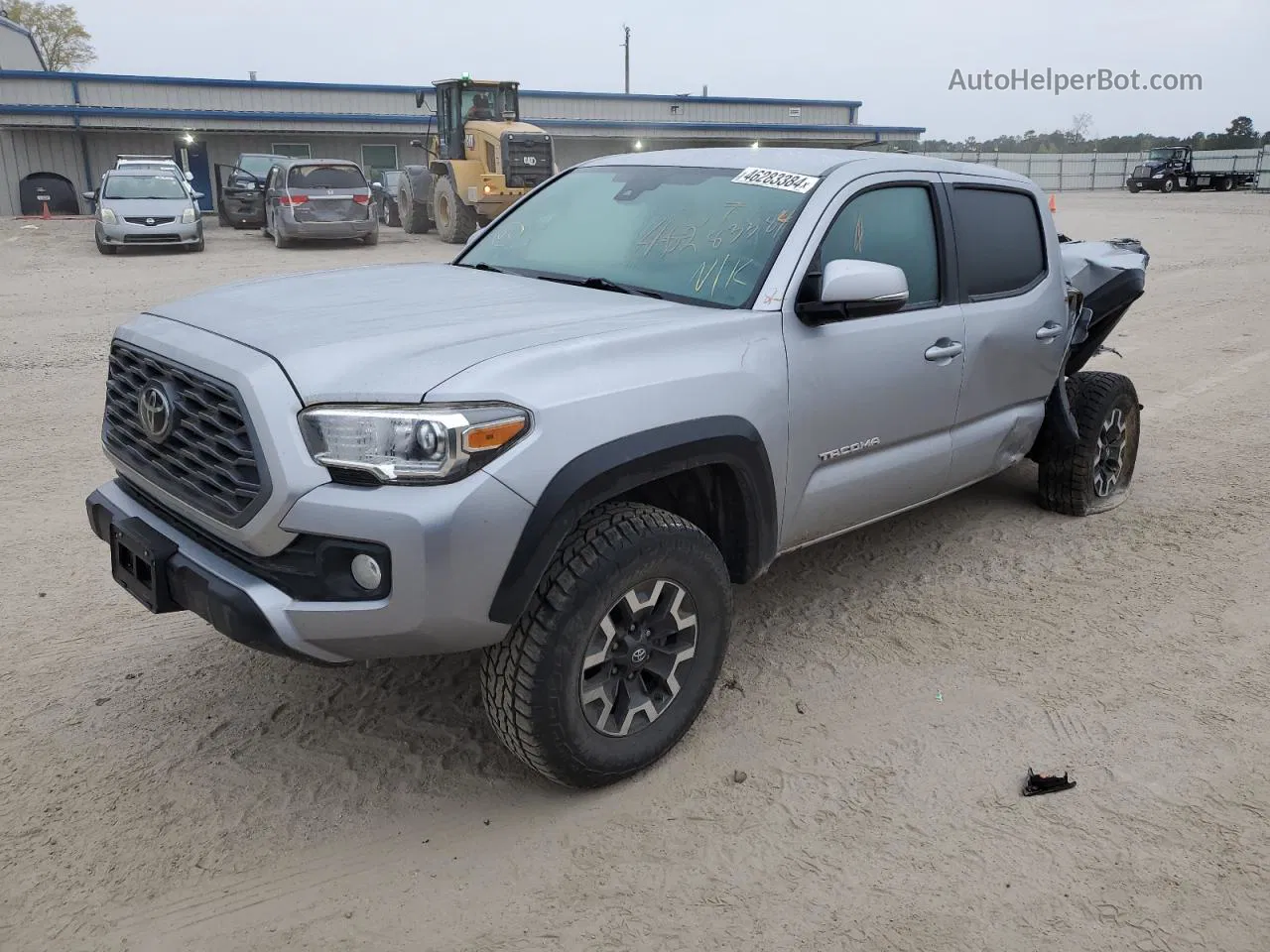 2020 Toyota Tacoma Double Cab Silver vin: 5TFCZ5AN1LX231169