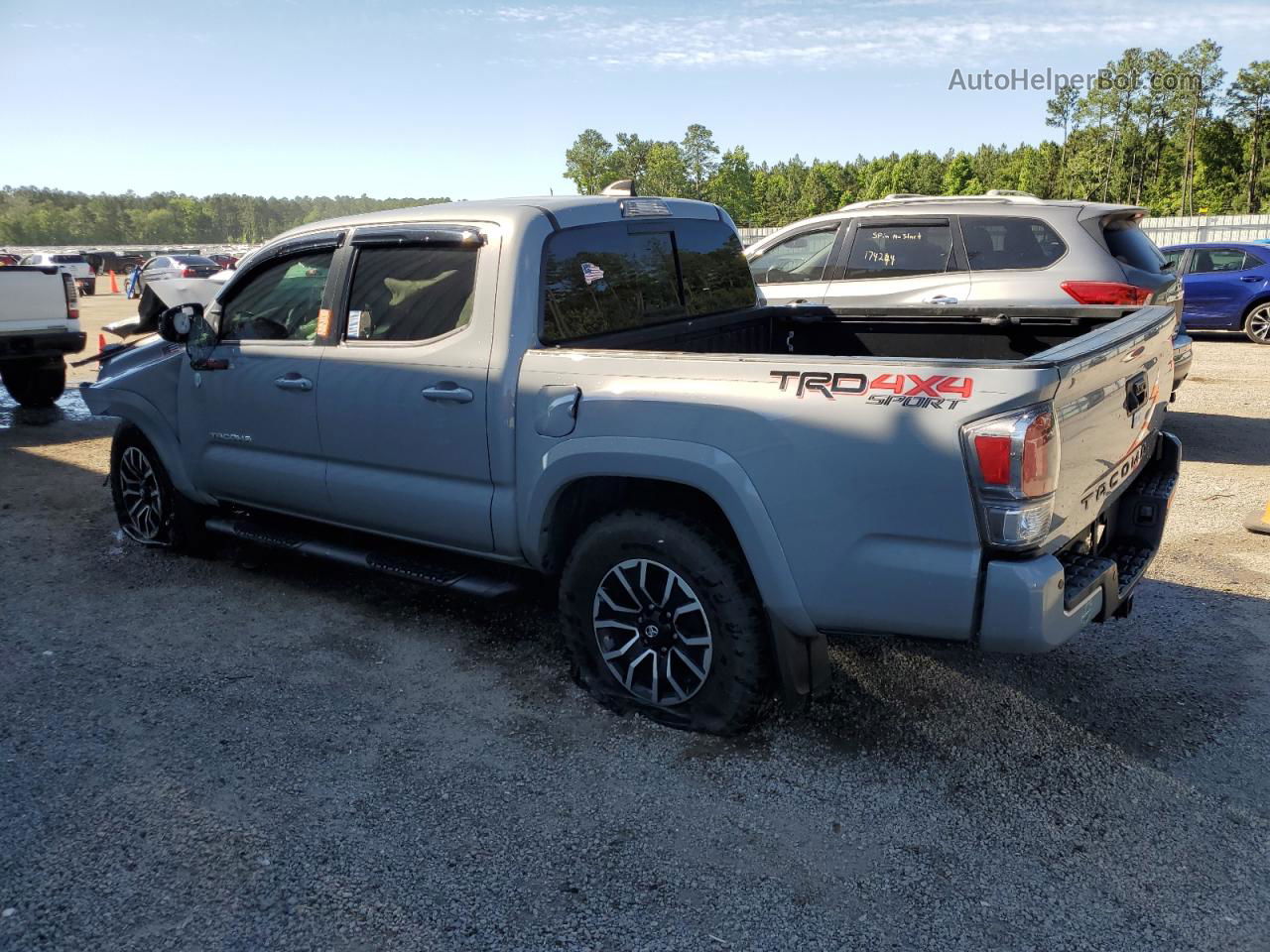 2021 Toyota Tacoma Double Cab Gray vin: 5TFCZ5AN1MX273861