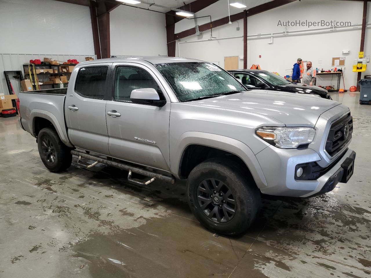 2021 Toyota Tacoma Double Cab Silver vin: 5TFCZ5AN1MX278252