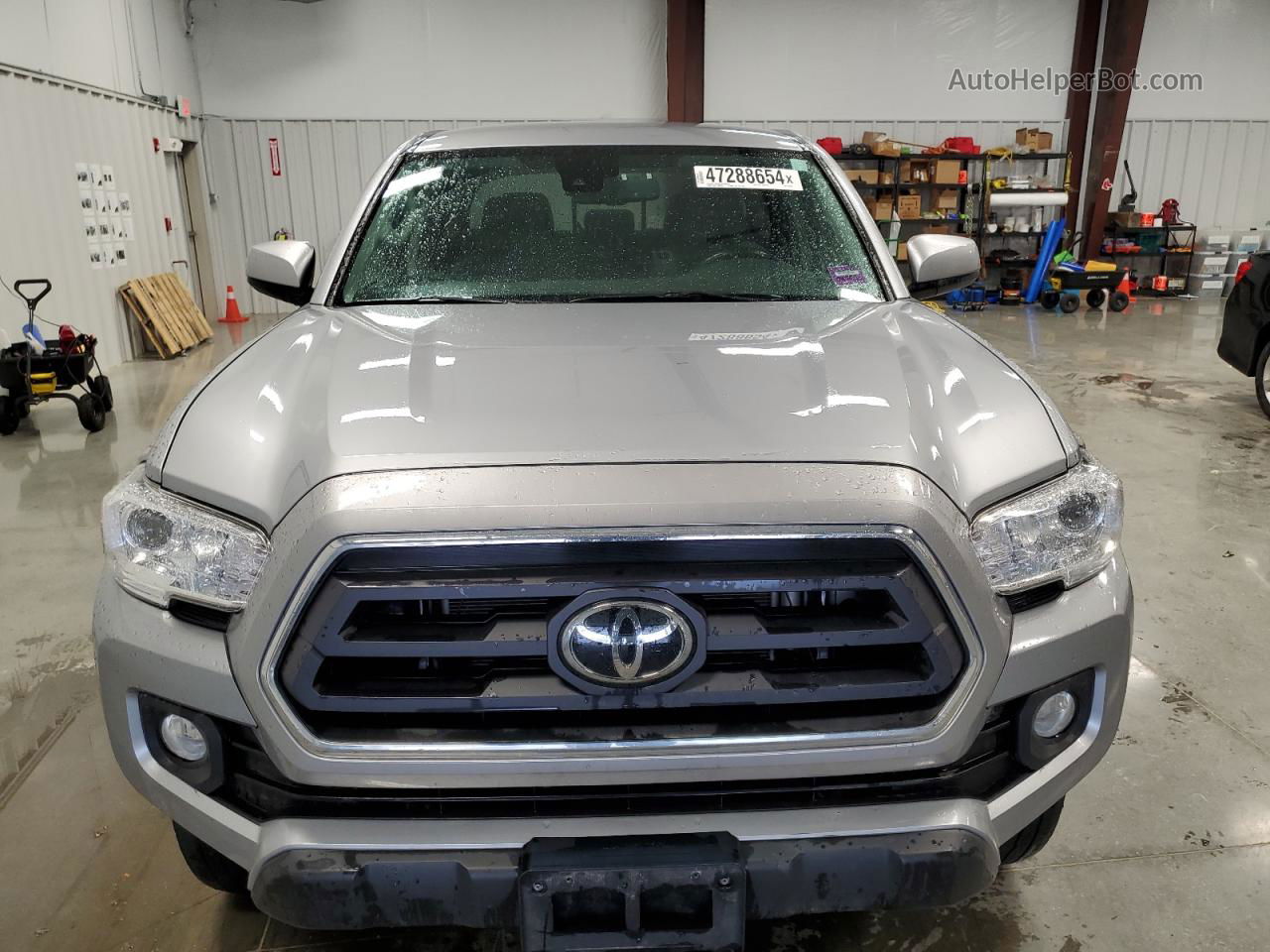 2021 Toyota Tacoma Double Cab Серебряный vin: 5TFCZ5AN1MX278252