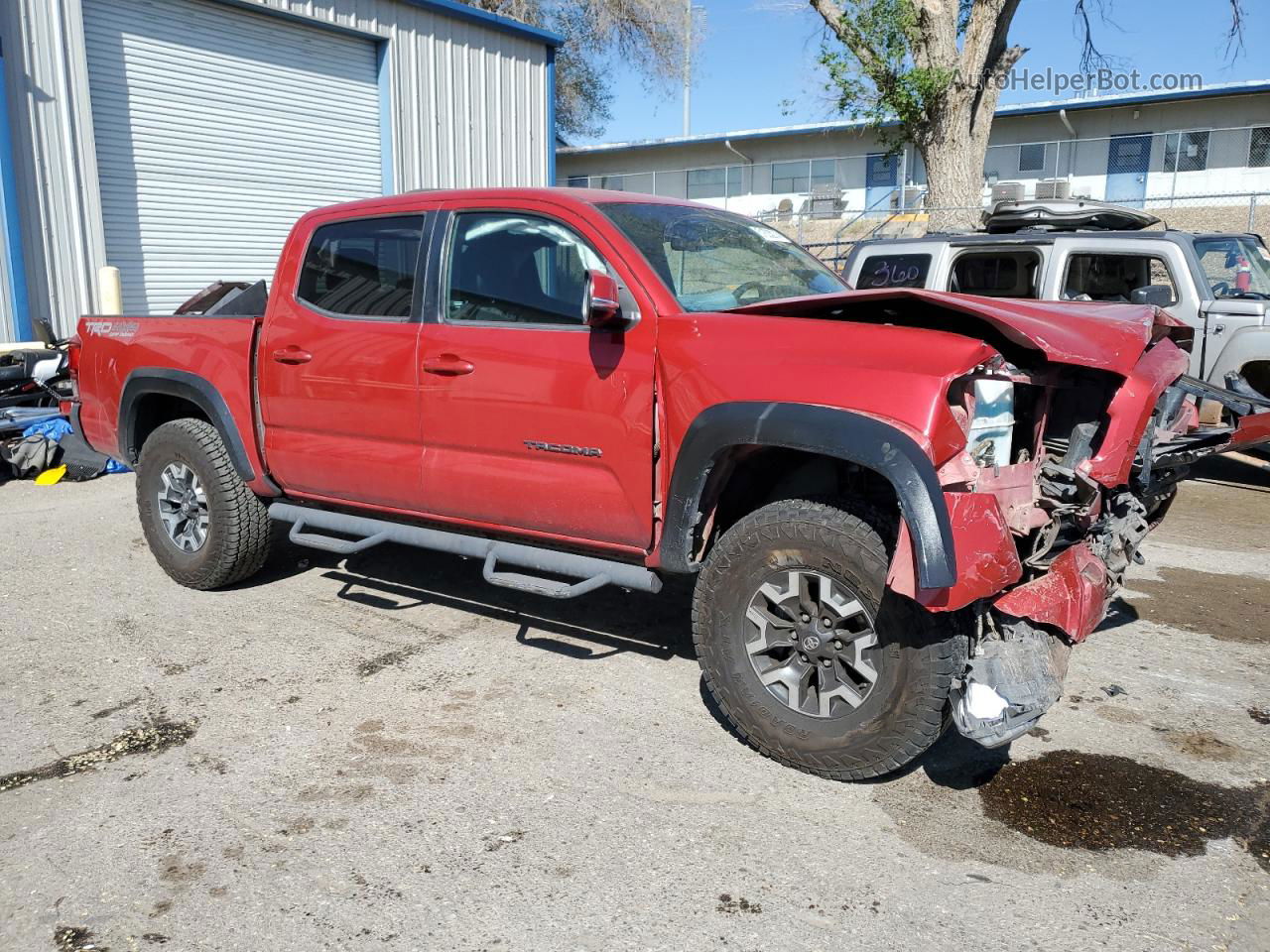 2017 Toyota Tacoma Double Cab Red vin: 5TFCZ5AN2HX067759