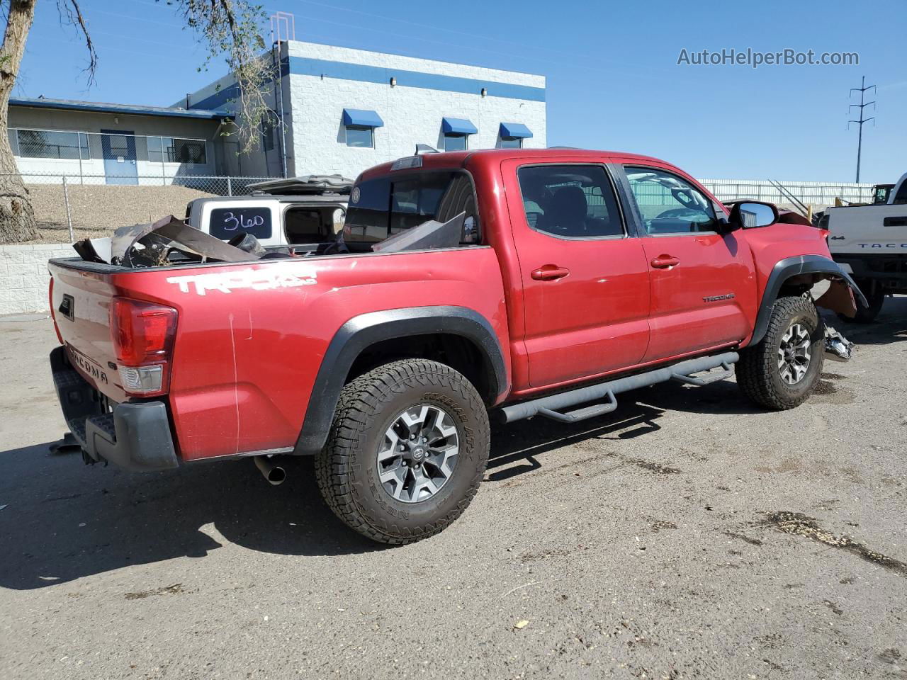 2017 Toyota Tacoma Double Cab Red vin: 5TFCZ5AN2HX067759