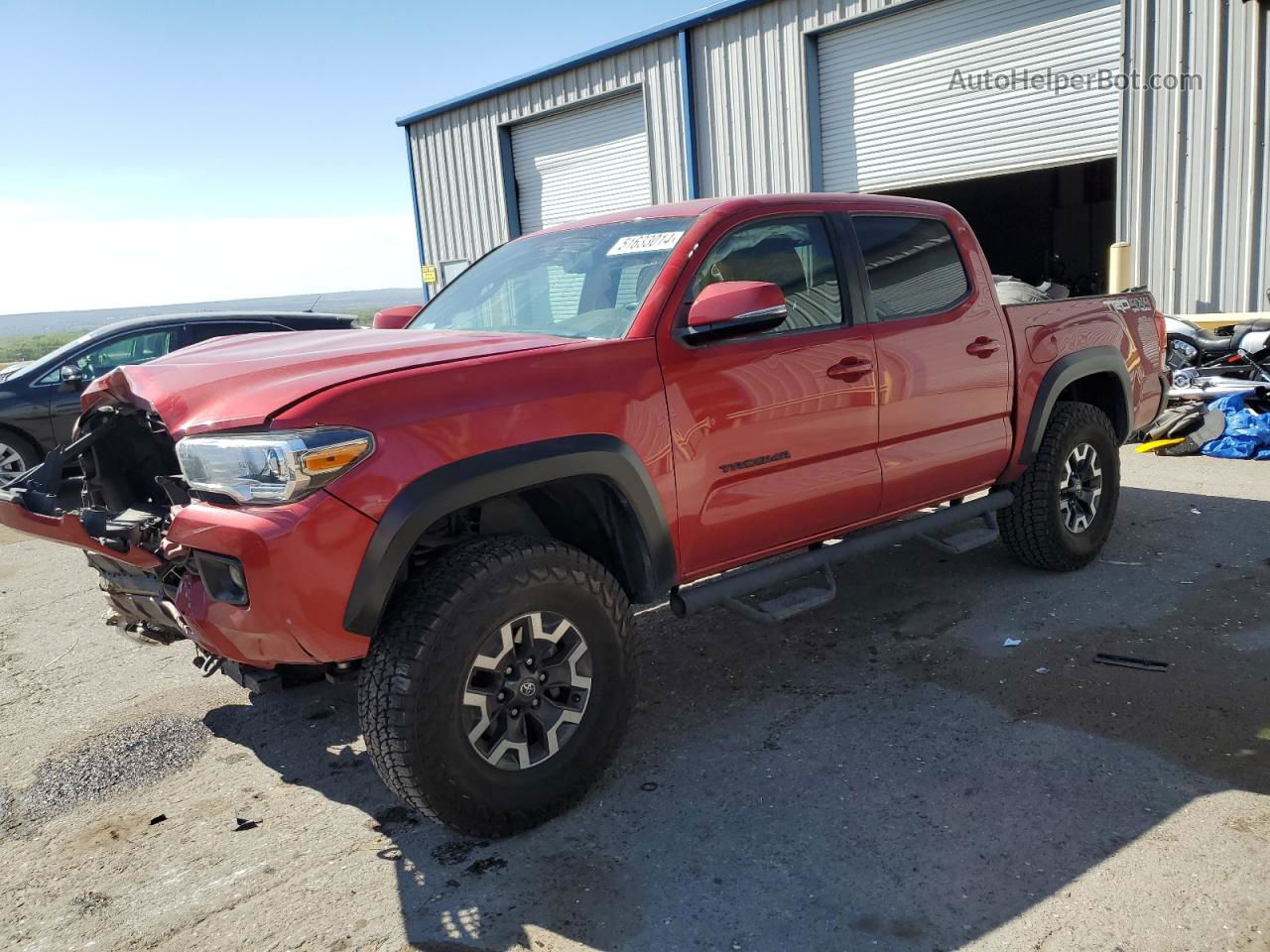 2017 Toyota Tacoma Double Cab Red vin: 5TFCZ5AN2HX067759