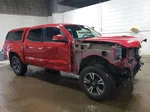 2017 Toyota Tacoma Double Cab Red vin: 5TFCZ5AN2HX116412