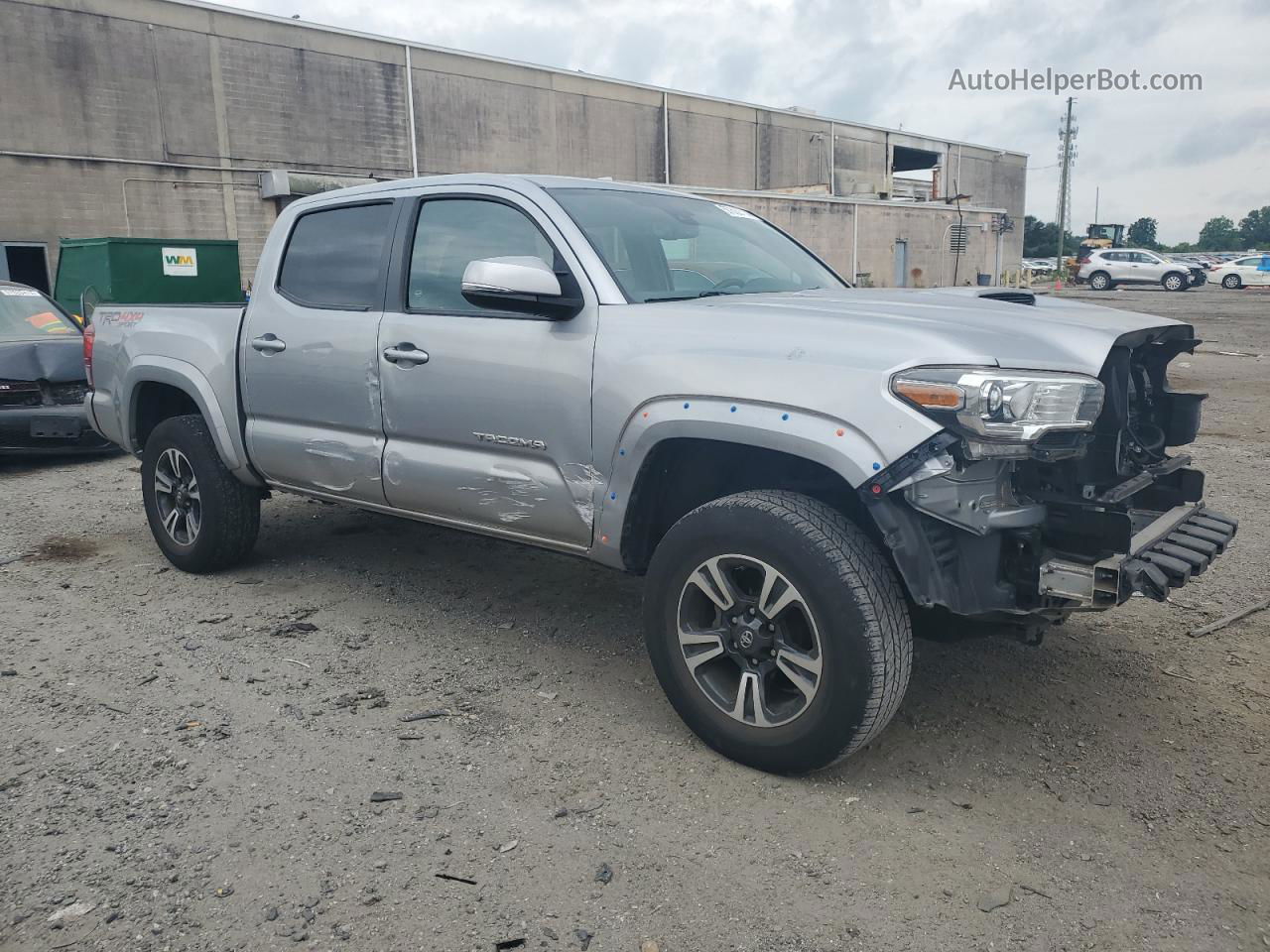 2019 Toyota Tacoma Double Cab Silver vin: 5TFCZ5AN2KX181851