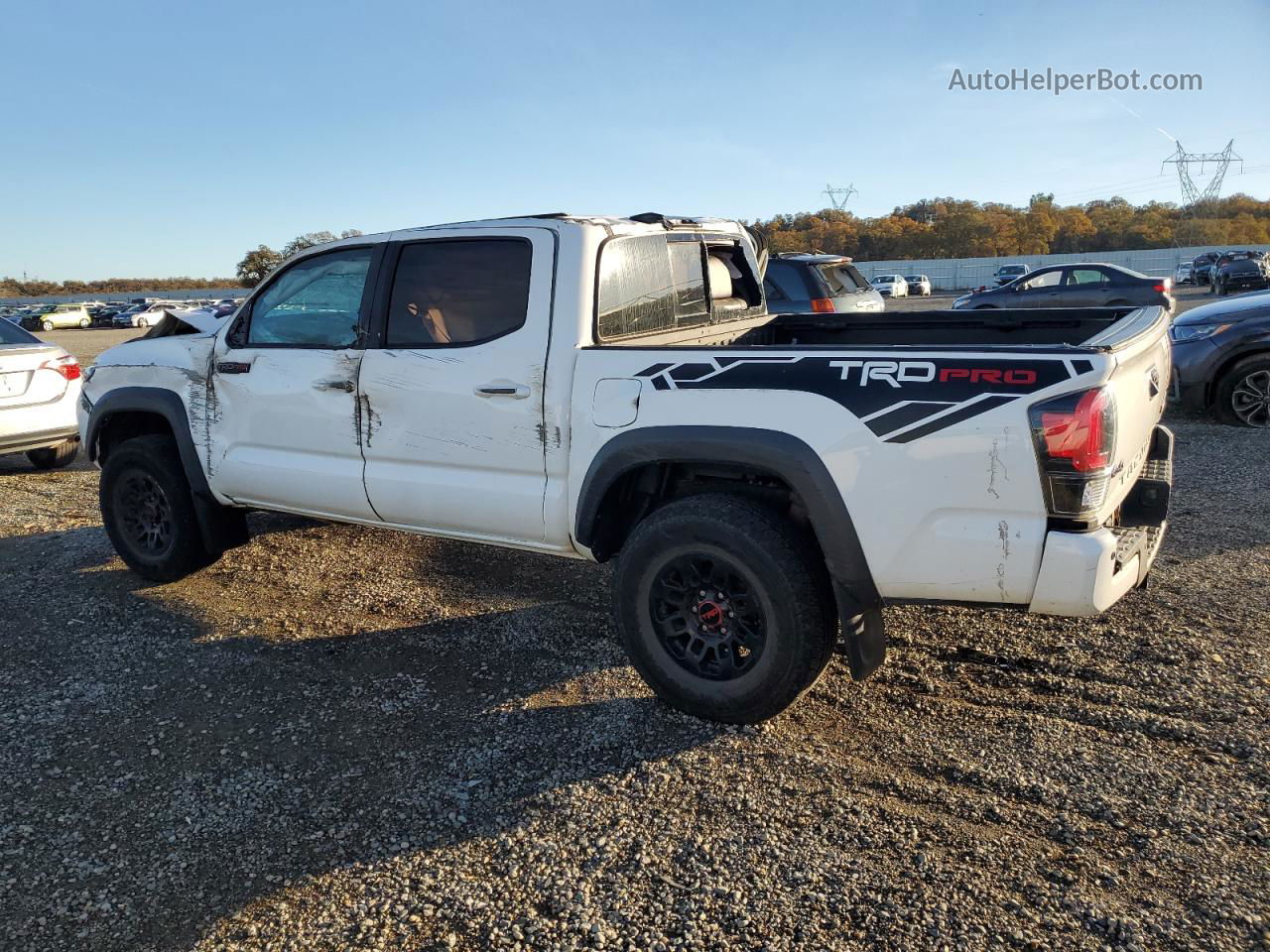 2019 Toyota Tacoma Double Cab Белый vin: 5TFCZ5AN2KX200267