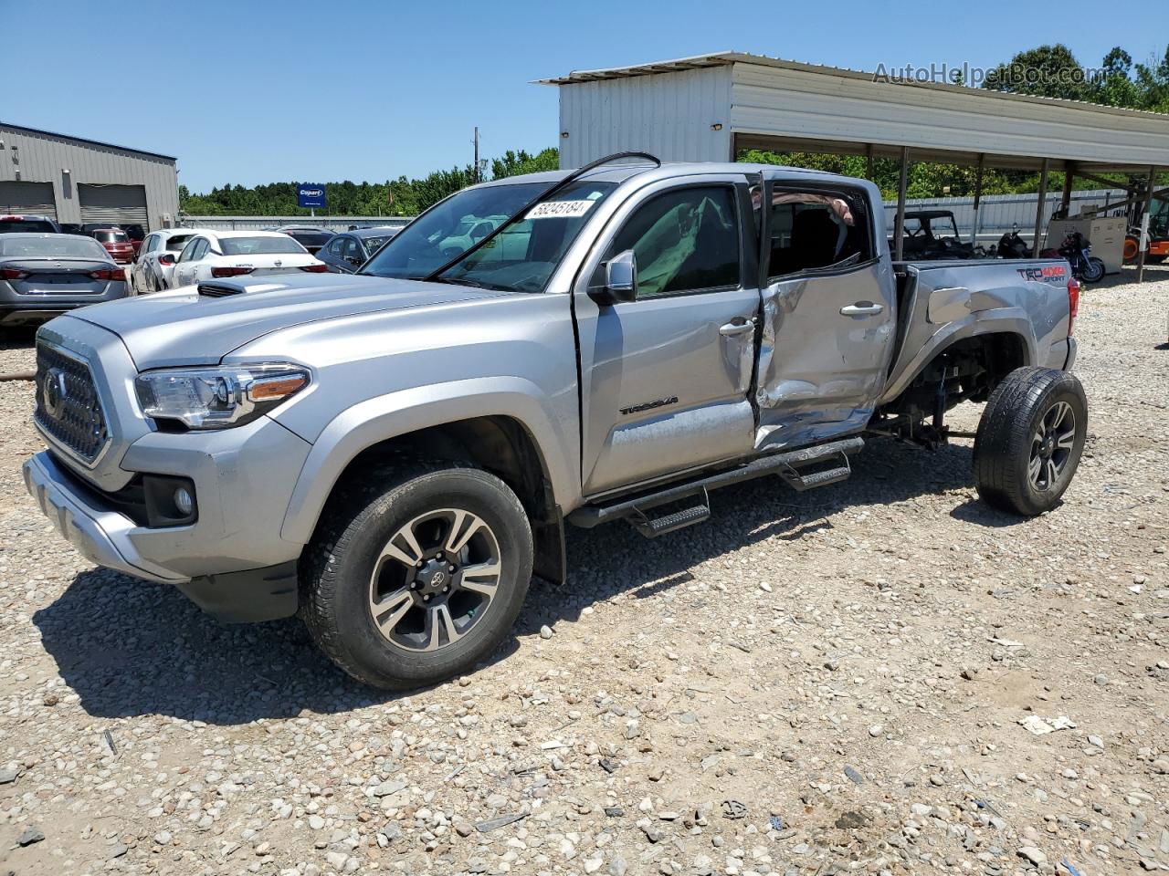 2019 Toyota Tacoma Double Cab Серебряный vin: 5TFCZ5AN2KX210409