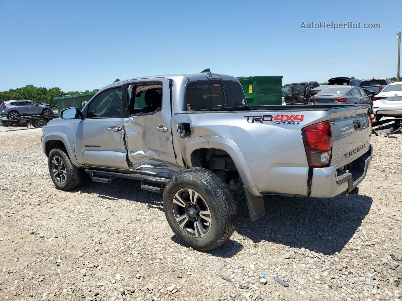 2019 Toyota Tacoma Double Cab Silver vin: 5TFCZ5AN2KX210409