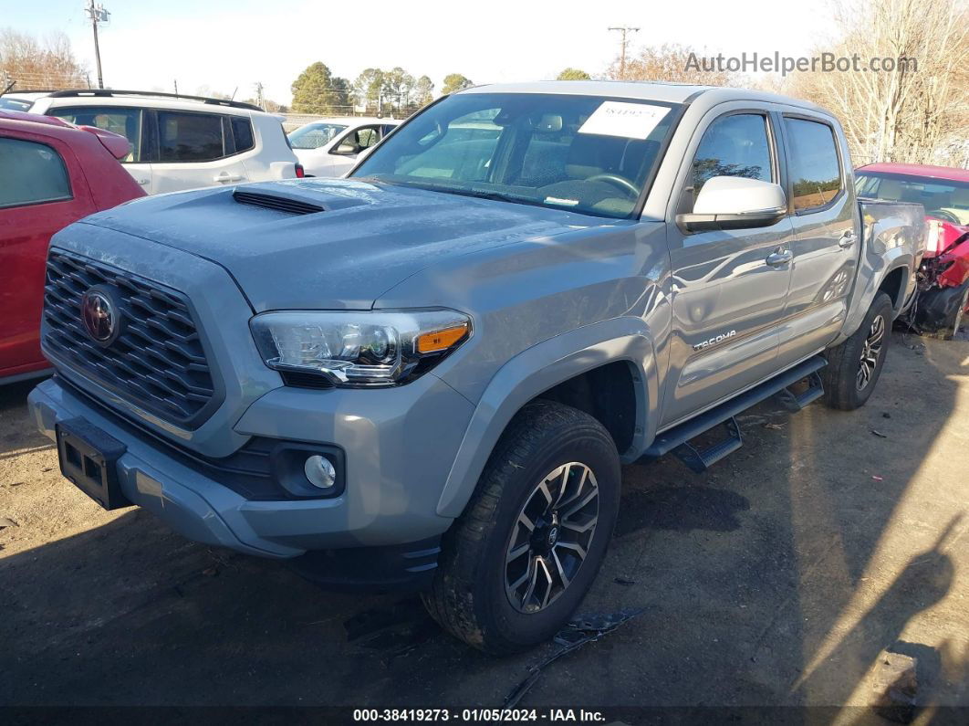 2020 Toyota Tacoma Trd Sport Gray vin: 5TFCZ5AN2LX217183