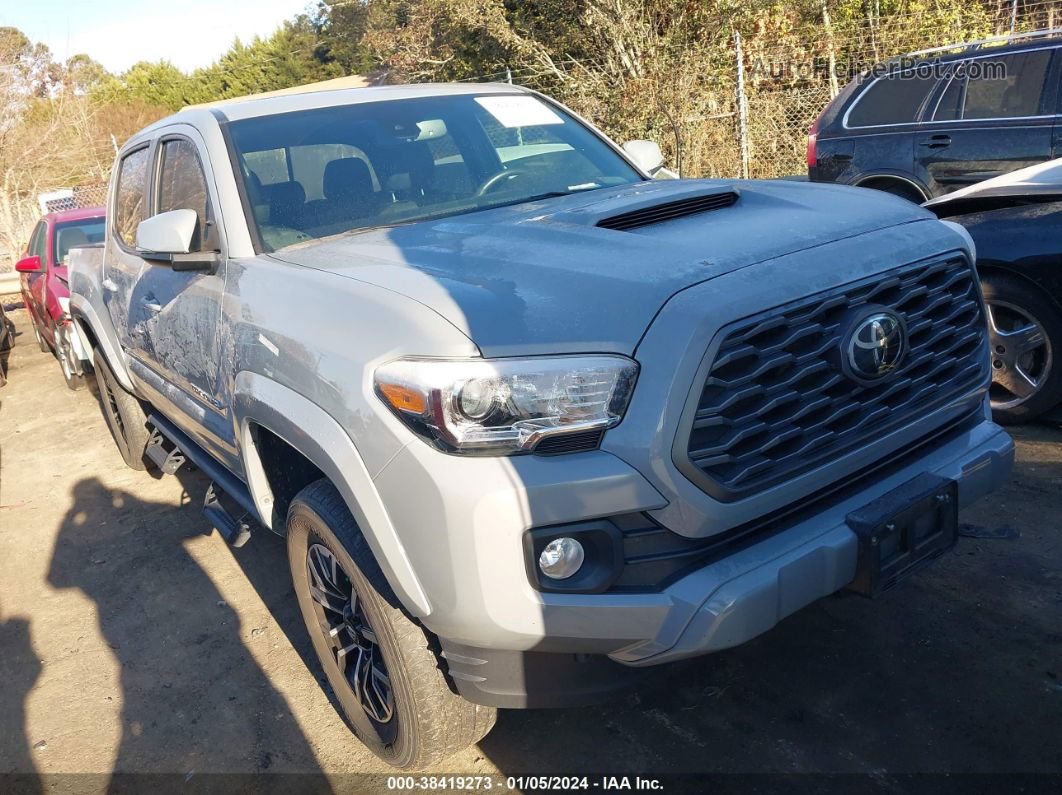 2020 Toyota Tacoma Trd Sport Gray vin: 5TFCZ5AN2LX217183