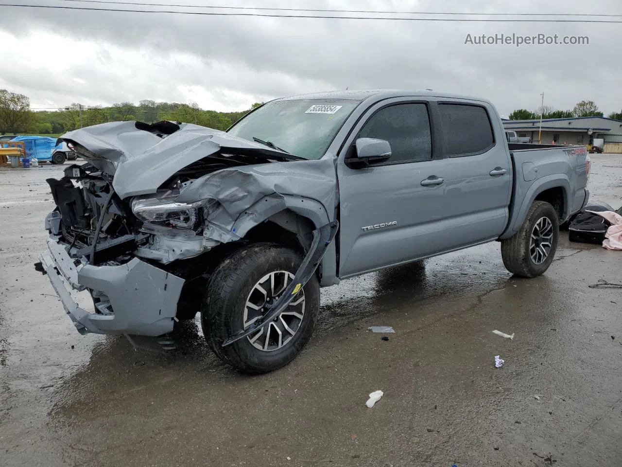 2020 Toyota Tacoma Double Cab Gray vin: 5TFCZ5AN2LX231066