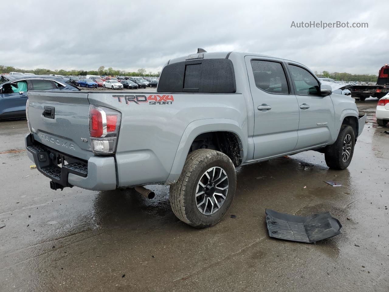 2020 Toyota Tacoma Double Cab Gray vin: 5TFCZ5AN2LX231066