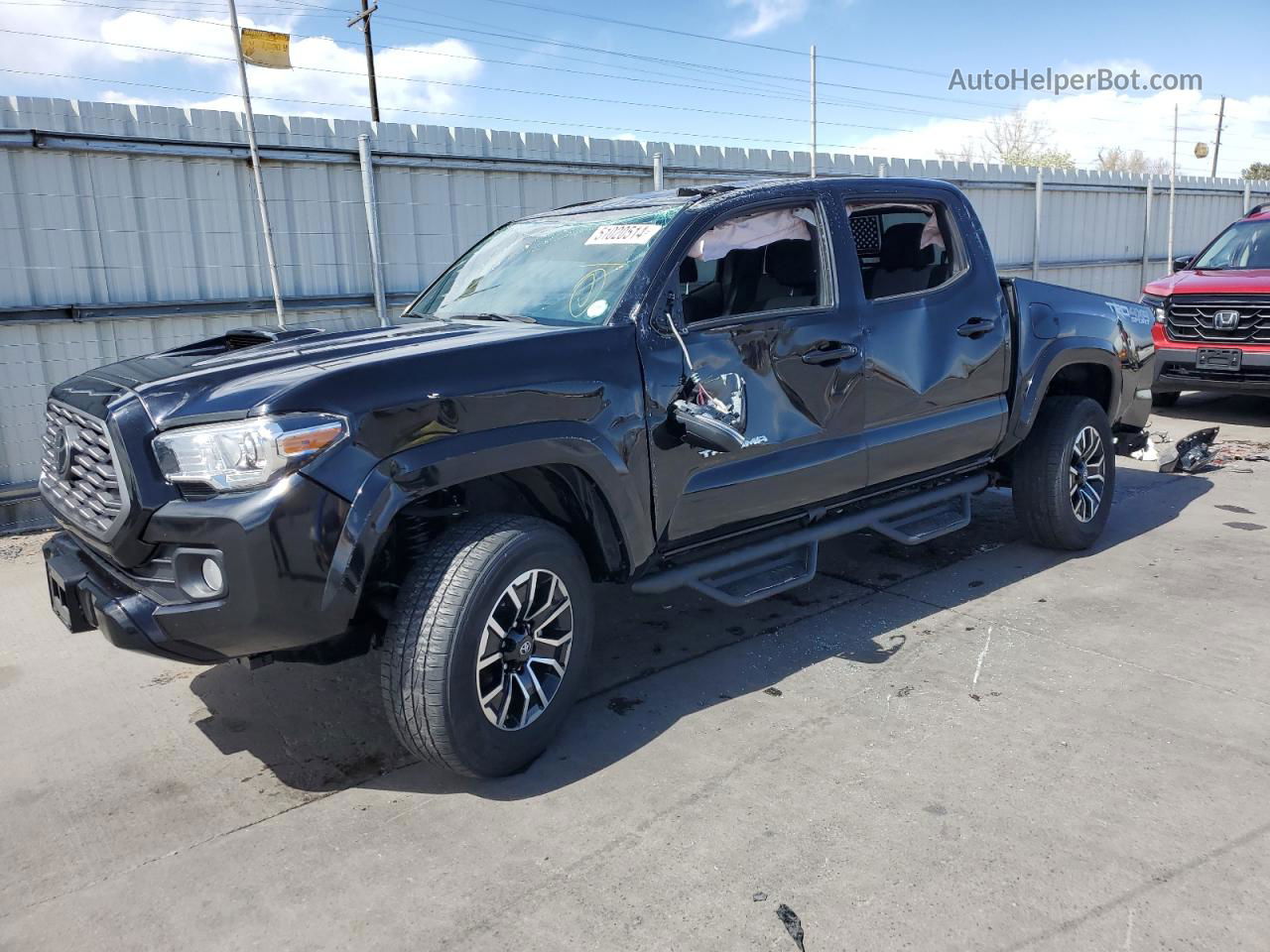 2020 Toyota Tacoma Double Cab Blue vin: 5TFCZ5AN2LX239944