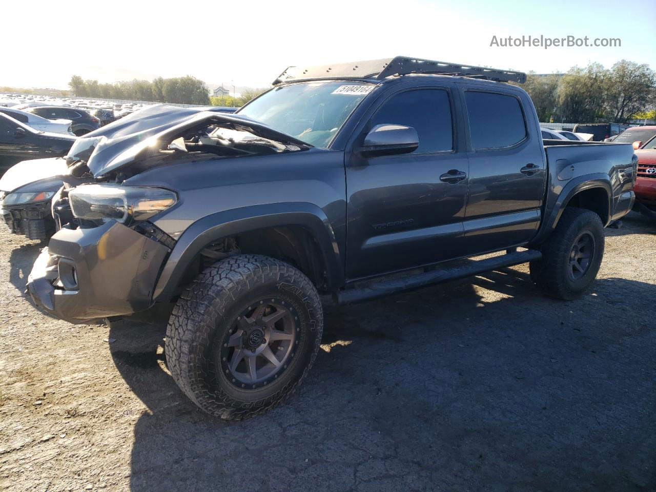 2017 Toyota Tacoma Double Cab Gray vin: 5TFCZ5AN3HX078317